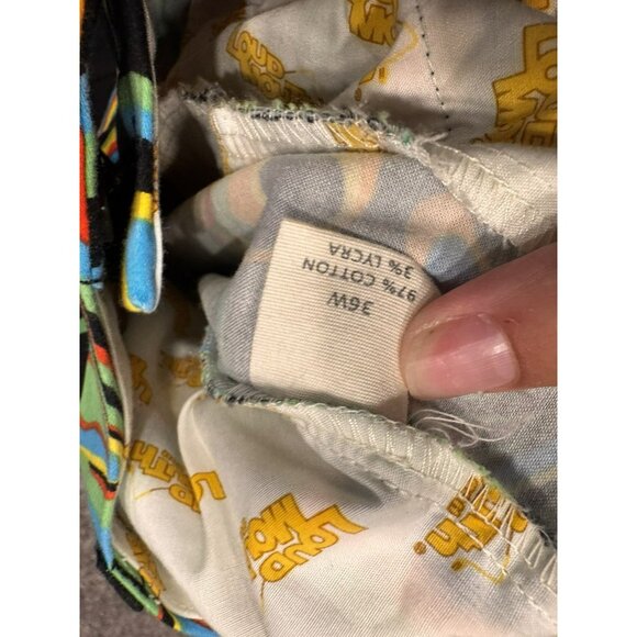 Loudmouth Golf Shorts Fits Men Black Bold Paisley Floral Geometric Sz 36 EUC - Picture 5 of 7